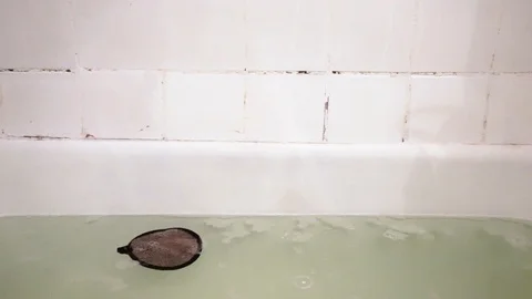 Sponge in bath with foam. 2 Stock Footage 98251567