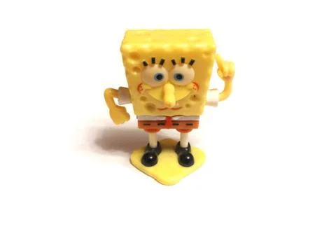 Sponge bob plastic toy Foto stock