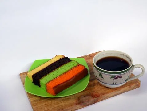 Sponge Bread and Coffee Stock Photos