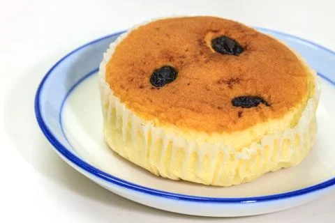 Sponge cake with currants Stock Photos
