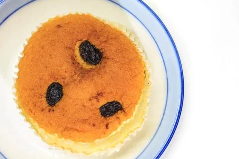 Sponge cake with currants Stock Photos