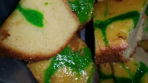 Sponge Cake or Chiffon Cake Stock Photos