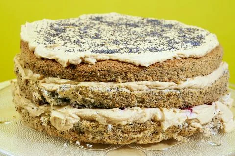 Sponge cake Stock Photos