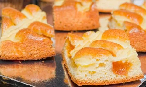 Sponge cake Stock Photos