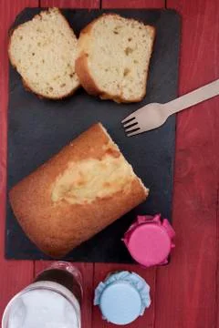 Sponge cake Stock Photos