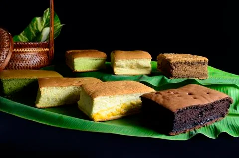 Sponge cake Stock Photos