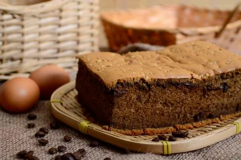 Sponge cake Stock Photos