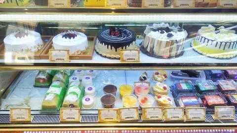 Sponge cakes Stock Photos