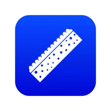 Sponge for cleaning icon digital blue Stock Illustration