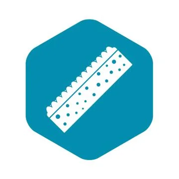 Sponge for cleaning icon, simple style Stock Illustration