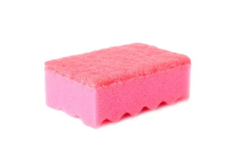Sponge cleaning kit isolated on white background Stock Photos