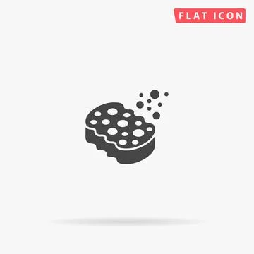 Sponge flat vector icon Stock Illustration