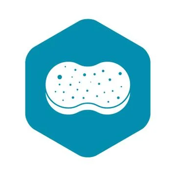 Sponge foam icon, simple style Stock Illustration