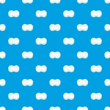 Sponge foam pattern seamless blue Stock Illustration