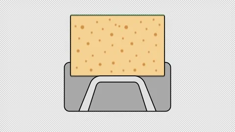 Sponge holder Stock Footage 321662685