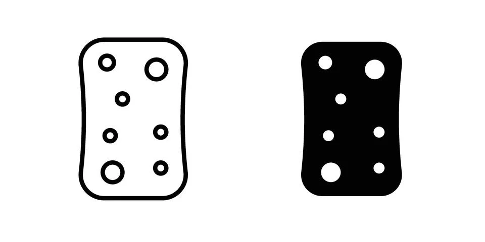 Sponge icon for design projects and web UI Stock Illustration