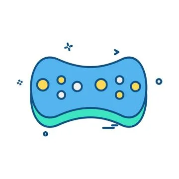 Sponge icon design vector Stock Illustration