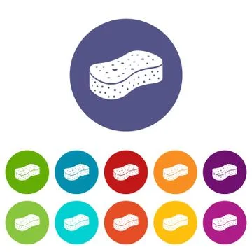 Sponge icon, simple style Stock Illustration