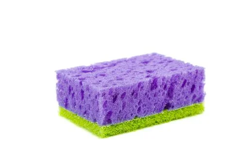 Sponge isolated on the a white background Foto stock