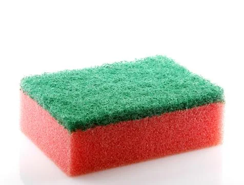 Sponge Isolated On White Stock Photos