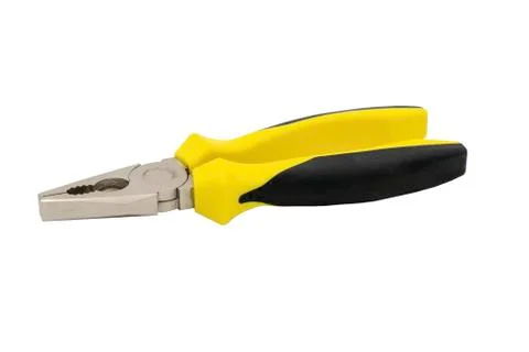Sponge locksmith installation tool with rubberized pliers handles. Stock Photos
