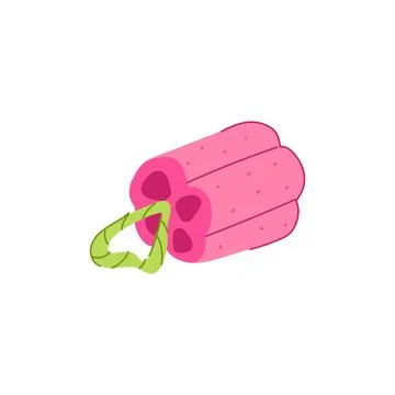 Sponge loofah shower cartoon vector illustration Stock Illustration