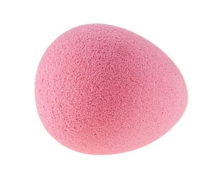 Sponge for make-up isolated on white background Stock Photos