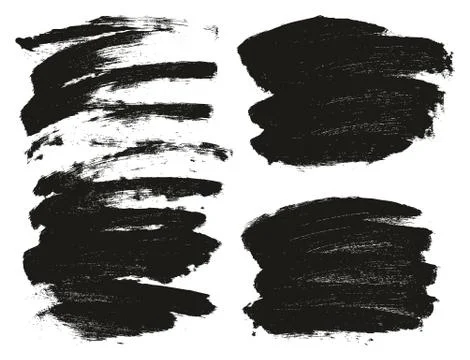 Sponge Paint High Detail Abstract Vector Background &amp; Lines Set 108 Stock Illustration