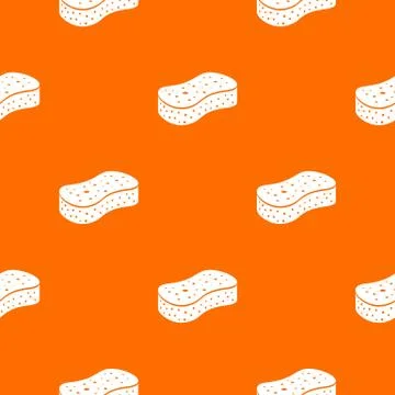 Sponge pattern vector orange Stock Illustration