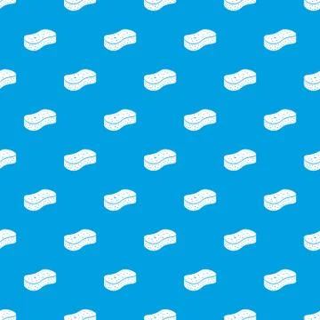 Sponge pattern vector seamless blue Stock Illustration