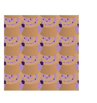 Sponge roll with blueberry jam. Seamless pattern. Vector illustration. Stock Illustration