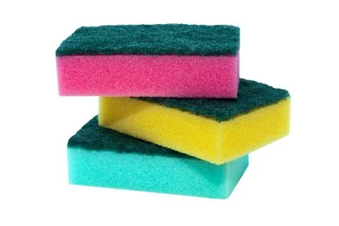 Sponge scourer pads 写真素材
