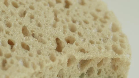 Sponge texture close-up 4K macro video Stock Footage 172966552