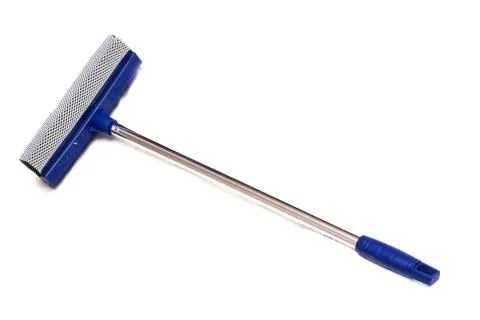 Sponge for washing windows close up, isolate on a white background Stock Photos