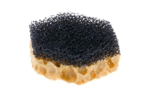 Sponge on white Stock Photos