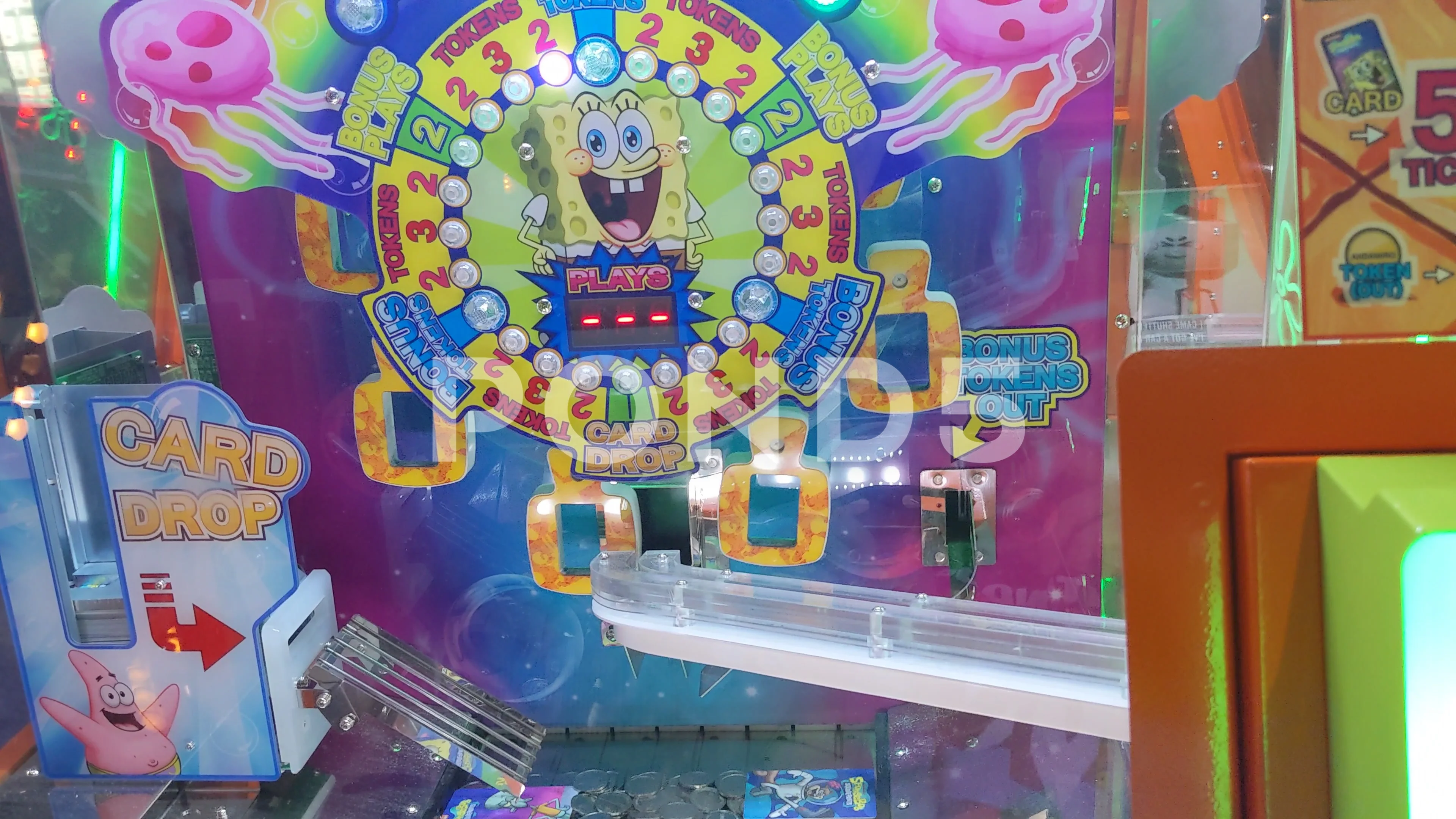 Spongebob Bonus Tickets Arcade Game | Stock Video | Pond5