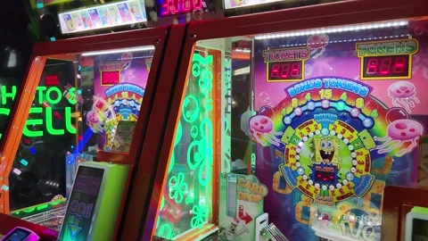 Spongebob Squarepants Pineapple Arcade Game Stock Footage 243907533