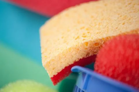 Sponges close up Stock Photos