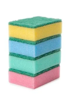 Sponges on white Stock Photos