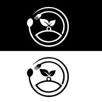 Spons-circle-leaf-logo Illustrazione stock