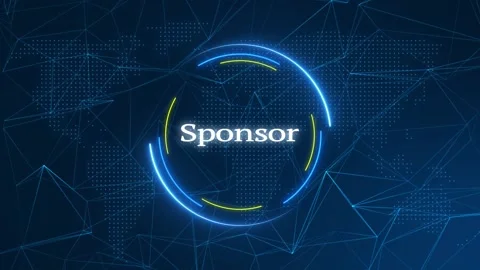 Sponsor Text Effect Technology Background Stock Footage 262598874