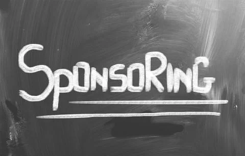 Sponsoring concept Illustrazione stock