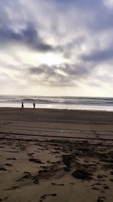 A spontaneous moment on Achakar beach Stock Footage 327893473