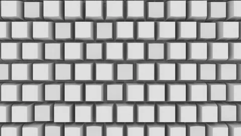 Spontaneous typing with white keys of a moving keyboard. Seamless loop. Stock Footage 125351393