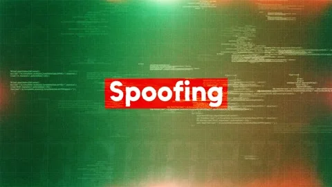 Spoofing hacking and cybersecurity Stock Footage 318782777