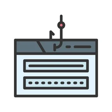 Spoofing Icon Image. Stock Illustration