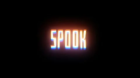 SPOOK OR SWEET Glowing text animation Stock Footage 317099377