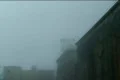 Spooky Abandoned Radar Station covered by Fog. Footage