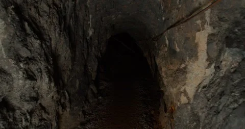 Spooky and dark cave Video stock 310171644