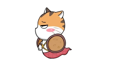 Spooky Animated Flying Ghost Cat Stock Footage 282773558